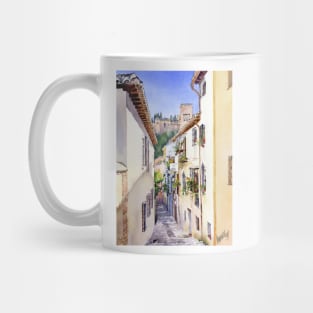 An Alley in the Albaicin, Granada Mug